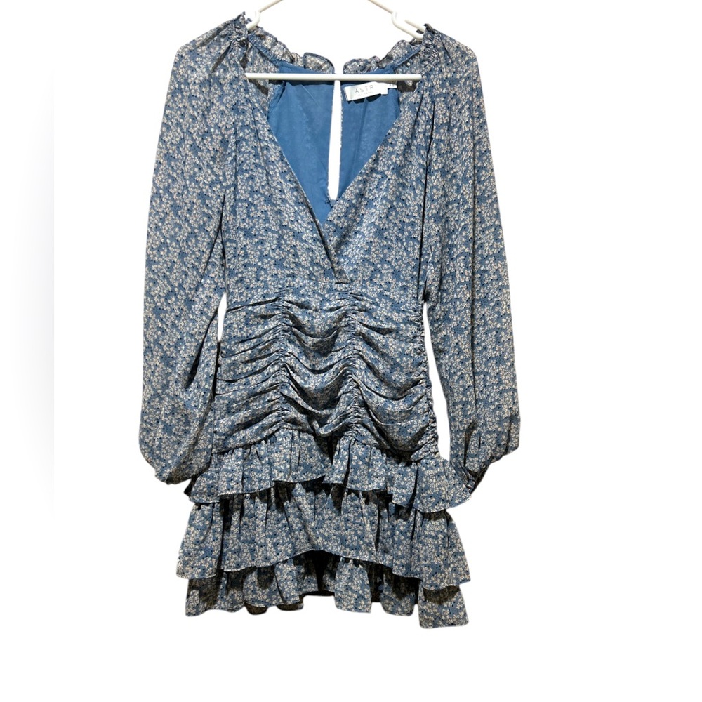 ASTR Periwinkle blue floral dress size XS
